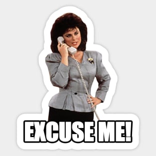 excuse me! Sticker